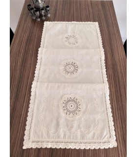 Dantelli Keten Runner 50x130