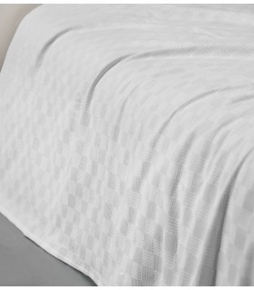 Cashmere Tek Kişilik Lüx Damalı Otel Pikesi