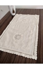 Dantelli Keten Kısa Runner 40x80