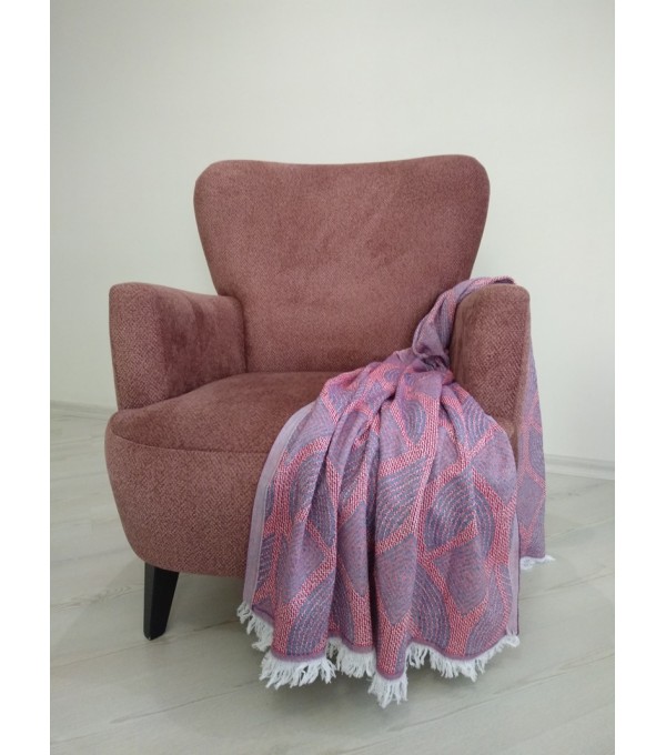 Jakarlı Pembe Mor Peştemal